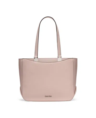 Calvin Klein Akari Large Tote Bag In Pink