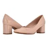 Calvin Klein Alanta Heels Womens Us 7 Pink Patent Leather Square Toe Pump Khd372 In Pink
