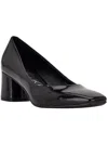 CALVIN KLEIN ALANTA WOMENS PATENT SLIP-ON PUMPS