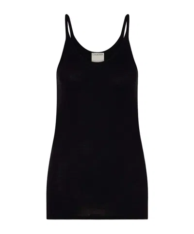 Calvin Klein Alicia Cotton-blend Jersey Tank Top In Black