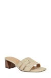 Calvin Klein Women's Alise Square Toe Slip-on Dress Sandals In Ivory