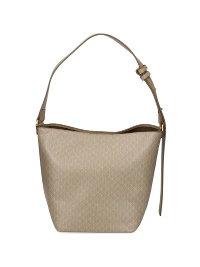 Calvin Klein All-over Patterned Shoulder Bag In Neutral