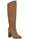 CALVIN KLEIN ALMAY WOMENS LEATHER TALL KNEE-HIGH BOOTS
