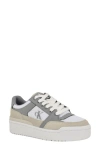 Calvin Klein Alondra Platform Sneaker In Campus Gray / Moonstruck
