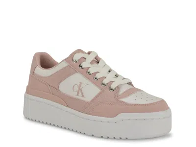 Calvin Klein Alondra Platform Sneaker In White