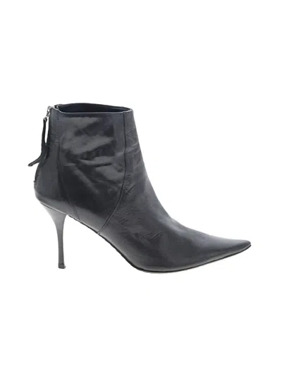 Pre-owned Calvin Klein Ankle Boots In Black