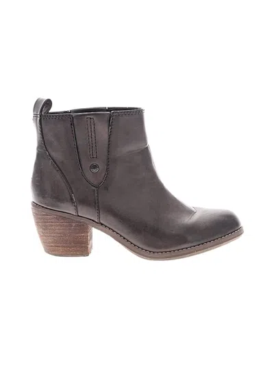 Pre-owned Calvin Klein Ankle Boots In Brown
