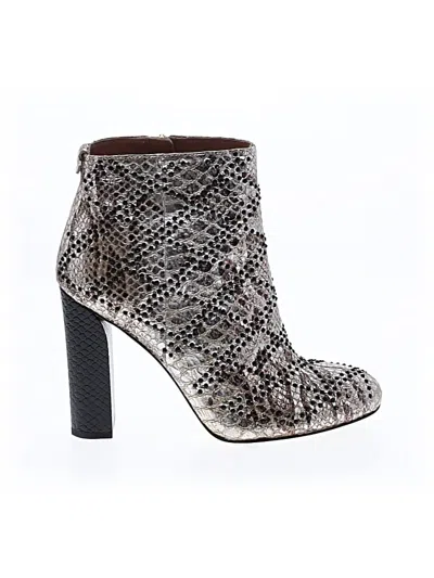 Pre-owned Calvin Klein Ankle Boots In Gray