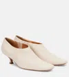 Calvin Klein Anna Leather Pumps In White