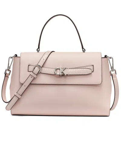 Calvin Klein Annalise Small Satchel Bag In Pink