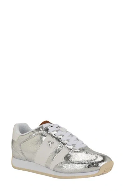 Calvin Klein Anora Sneaker In Silver
