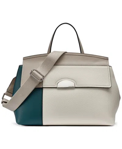 Calvin Klein Arabella Medium Satchel Handbag In Neutral