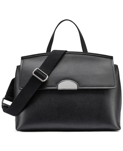 Calvin Klein Arabella Medium Satchel Handbag In Black