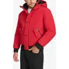Calvin Klein Arctic Faille Water Resistant Parka In Deep Red