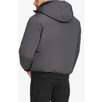 Calvin Klein Arctic Faille Water Resistant Parka In Iron