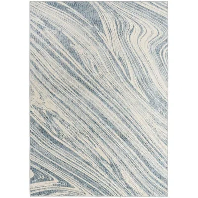Calvin Klein Area Rug In Blue/ivory