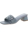 Calvin Klein Ariella 3 Womens Block Heel Slip On Block Heels In Blue