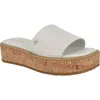 Calvin Klein Arzelia Platform Sandal In White 140