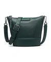 Calvin Klein Ash Adjustable Top Zipper Crossbody In Deep Forest