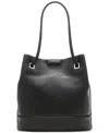 Calvin Klein Ash Tote With Magnetic Snap In Black,silver