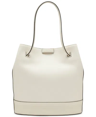 Calvin Klein Ash Tote With Magnetic Snap In Neutral