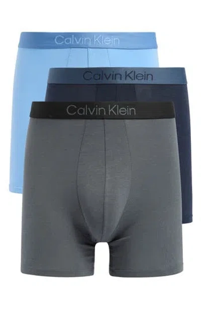 Calvin Klein Assorted 3-pack Boxer Briefs In Multi