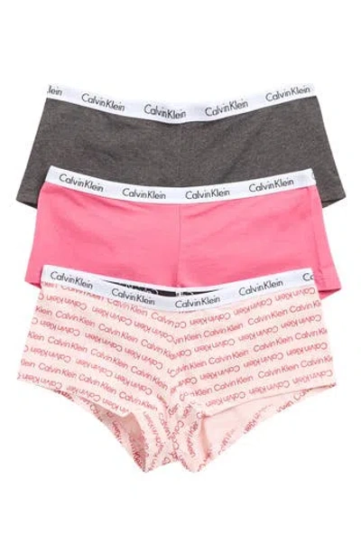 Calvin Klein Assorted 3-pack Boyshorts In Multi