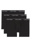 Calvin Klein Assorted 3-pack Microfiber Boxer Briefs In Black
