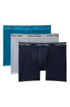 Calvin Klein Assorted 3-pack Microfiber Boxer Briefs In Multi