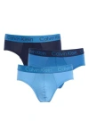 Calvin Klein Assorted 3-pack Modal Briefs In Fha Peacoat W D