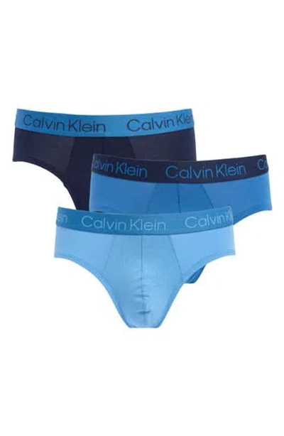 Calvin Klein Assorted 3-pack Modal Briefs In Fha Peacoat W D