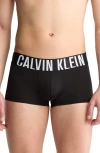 Calvin Klein Assorted 3-pack Performance Microfiber Trunks In Black,grey Sky,white