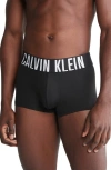 Calvin Klein Assorted 3-pack Performance Microfiber Trunks In Ivory/ Black/grey