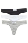 Calvin Klein Assorted 3-pack Thongs In Multi