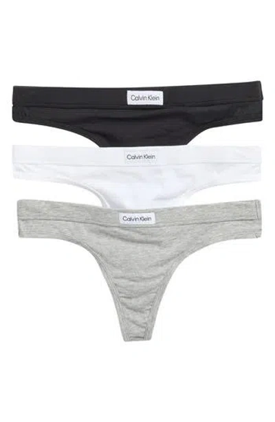 Calvin Klein Assorted 3-pack Thongs In Multi