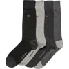 Calvin Klein Assorted 4-pack Cotton Blend Crew Socks In Multi