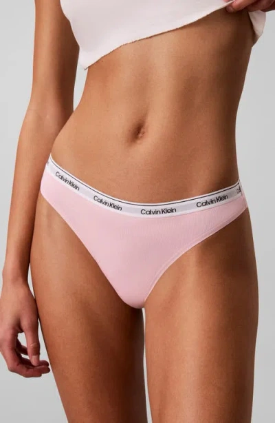 Calvin Klein Assorted 5-pack Cotton Blend Thongs In Multi