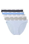 Calvin Klein Assorted 5-pack Logo Bikinis In Multi
