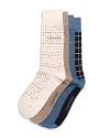Calvin Klein Assorted 4-pack Dress Socks In Beige Assorted