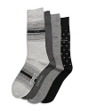 Calvin Klein Assorted Dress Crew Socks - 4 Pk. In Grey Assorted