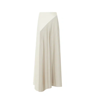 Calvin Klein Asymmetrical Long Skirt In Grey