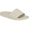 Calvin Klein Athens Slide Sandal In Almond