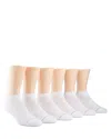 Calvin Klein Athletic Ankle Socks, Pack Of 6 In White