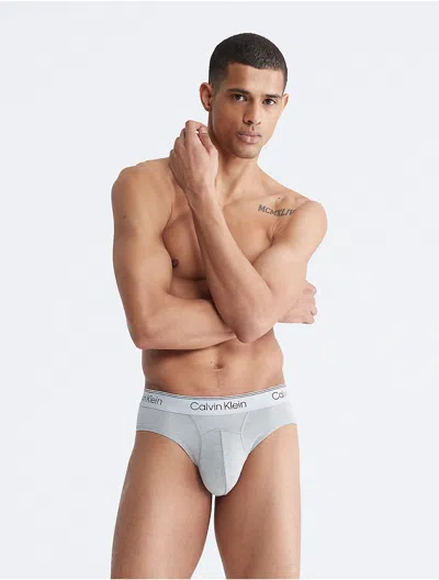 Calvin Klein Athletic Hip Brief In Gray