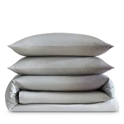 Calvin Klein Atmosphere Ombre Cotton Sateen Duvet Cover Set, Queen In Gray