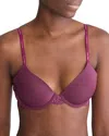 Calvin Klein Attraction Lightly Lined Perfect Coverage Bra In Mauve