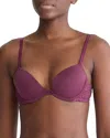 Calvin Klein Attraction Push Up Plunge Bra In Mauve