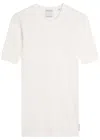 Calvin Klein Aubriella Ribbed Stretch-cotton T-shirt In Multi