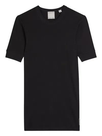 Calvin Klein Aubriella Ribbed T-shirt In Black