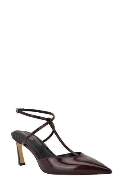 CALVIN KLEIN CALVIN KLEIN AVRIEL 2 ANKLE STRAP PUMP